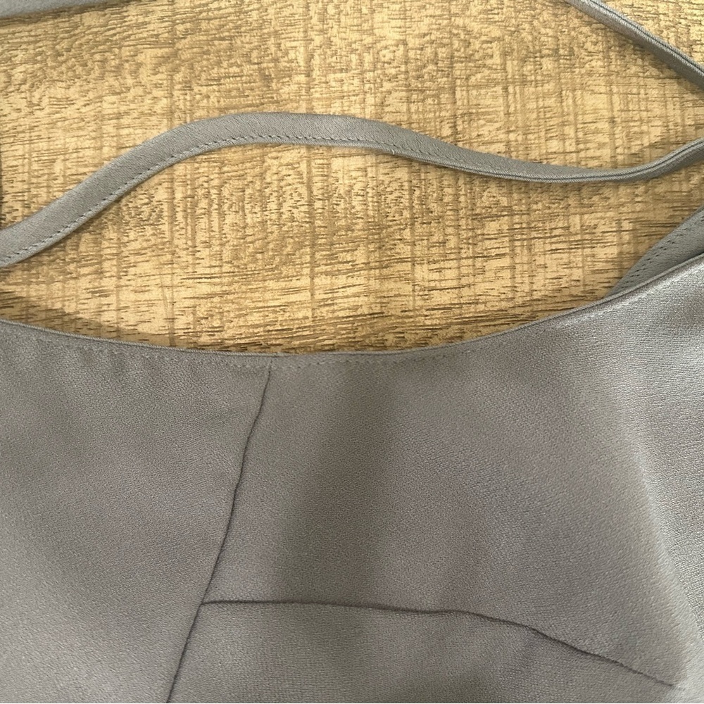 Banana Republic Gray Strappy Cami Tank Top | Size S | High Neck Racerback - Picture 7 of 16